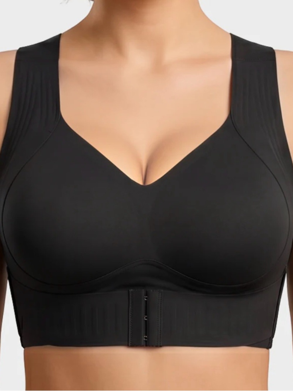 Seamless Black Comfort Posture Bra - Women Intimates & Sleepwear